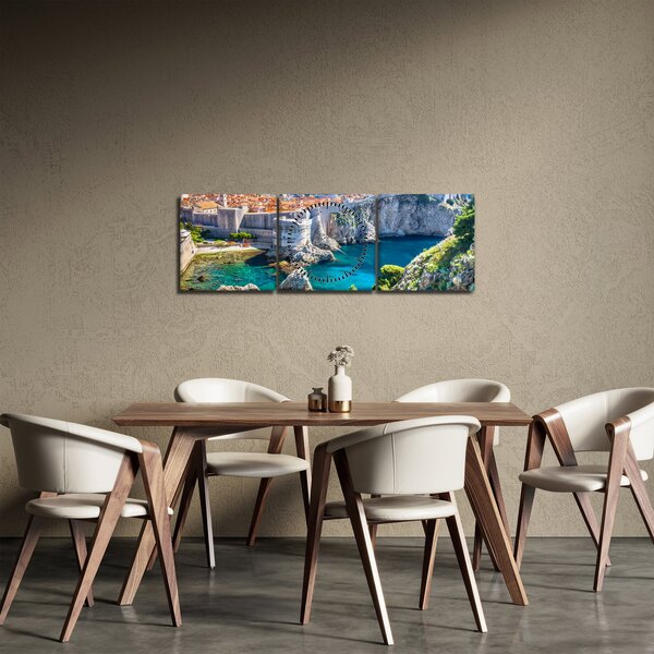 Kép - Dubrovnik (órával) (90x30 cm)