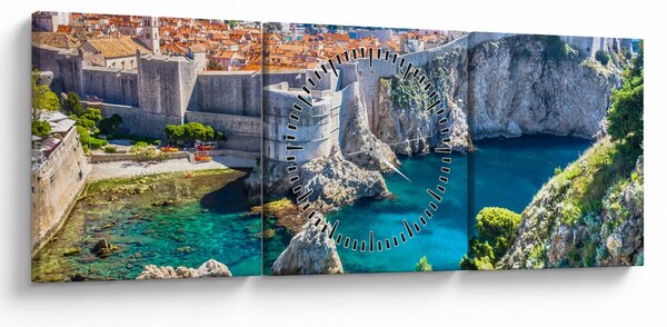 Kép - Dubrovnik (órával) (90x30 cm)