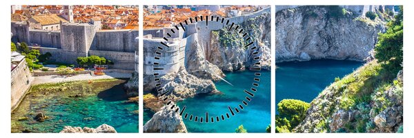 Kép - Dubrovnik (órával) (90x30 cm)