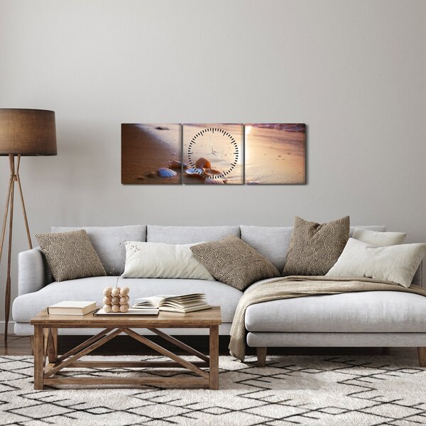 Kép - Kagyló (órával) (90x30 cm)