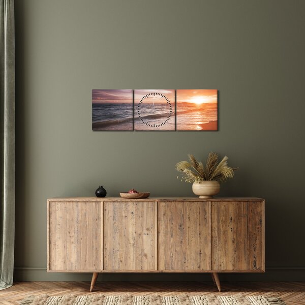 Kép - Naplemente Thaiföldön (órával) (90x30 cm)
