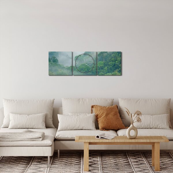 Kép - Reggeli köd (órával) (90x30 cm)