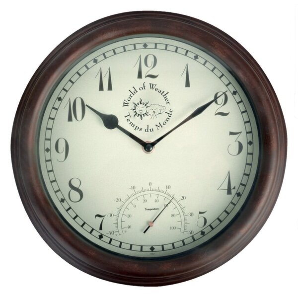 Time kültéri falióra hőmérővel - Esschert Design