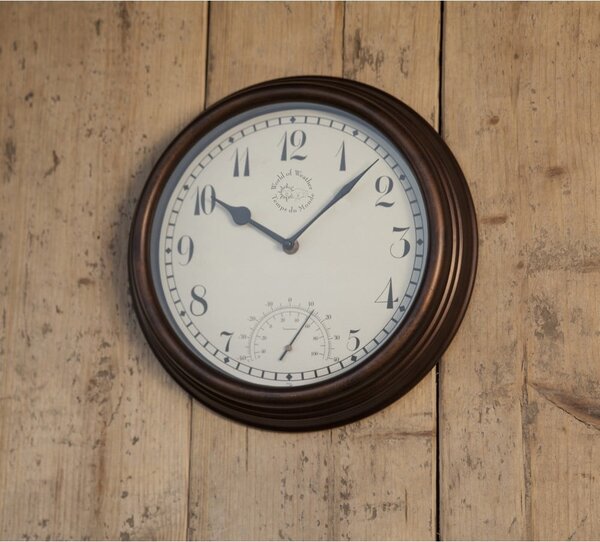 Time kültéri falióra hőmérővel - Esschert Design