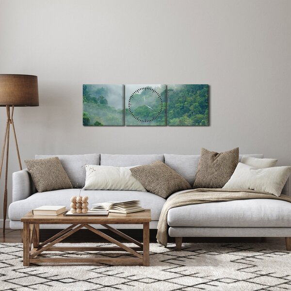 Kép - Reggeli köd (órával) (90x30 cm)