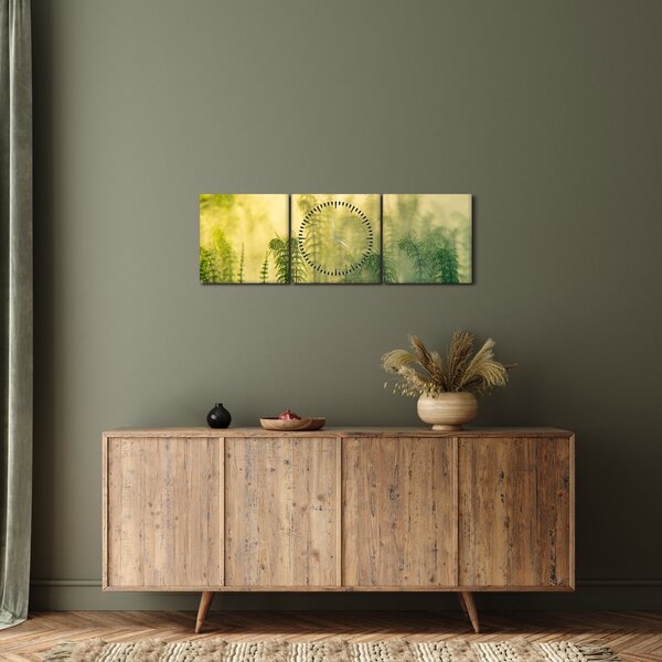 Kép - Részlet a tavaszi ködös természetből (órával) (90x30 cm)