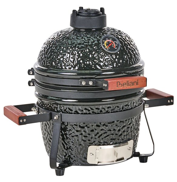 Mini grillező KAMADO Kerámia Fekete