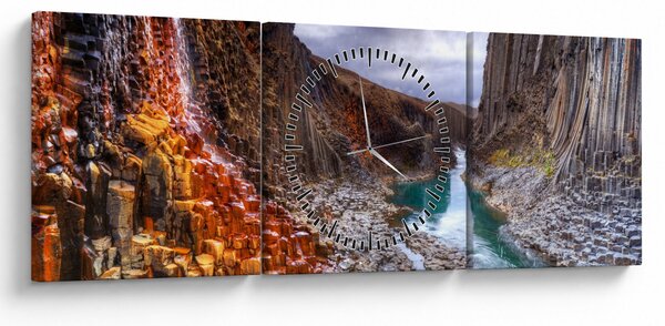 Kép - Studlagil kanyon (órával) (90x30 cm)