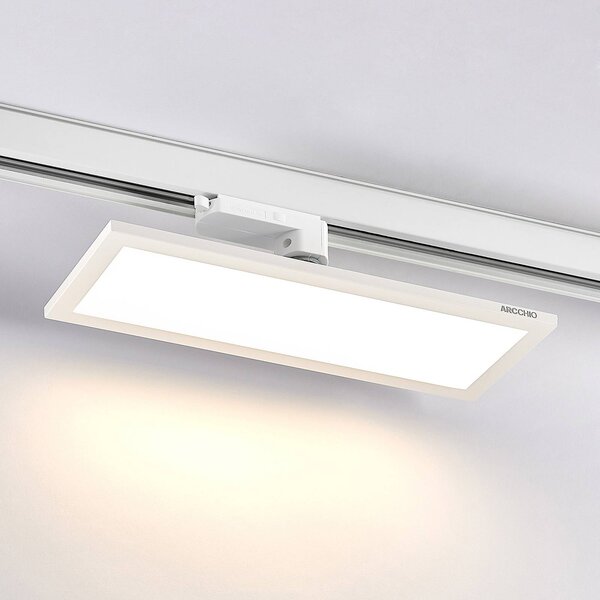 Arcchio Hairis 3-fázisú LED panel fehér 3000 K, Fehér / opál, Dolgozószoba / Iroda, Műanyag, Modern