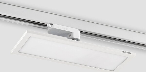 Arcchio Hairis 3-fázisú LED panel fehér 3000 K, Fehér / opál, Dolgozószoba / Iroda, Műanyag, Modern
