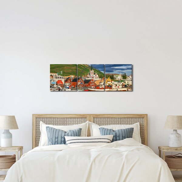 Kép - Húsavík (órával) (90x30 cm)