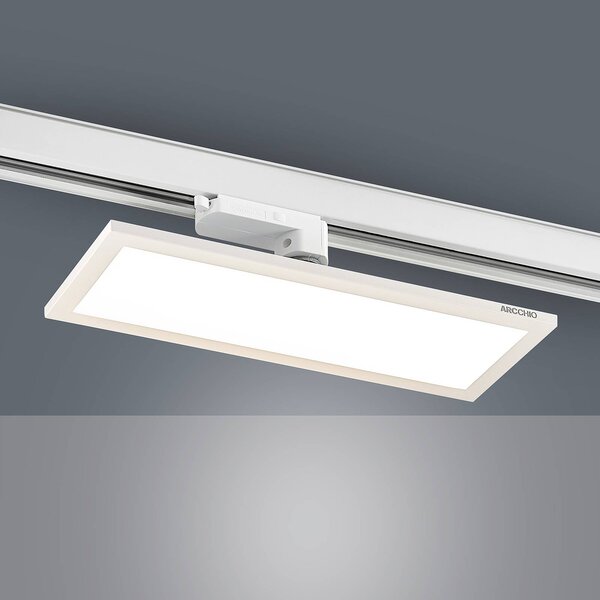 Arcchio Hairis 3-fázisú LED panel fehér 3000 K, Fehér / opál, Dolgozószoba / Iroda, Műanyag, Modern
