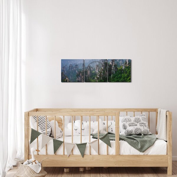 Kép - Zhangjiajie Nemzeti Erdei Park (órával) (90x30 cm)
