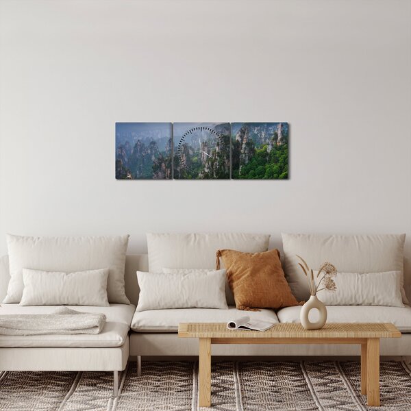 Kép - Zhangjiajie Nemzeti Erdei Park (órával) (90x30 cm)