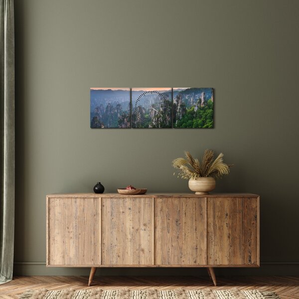 Kép - Zhangjiajie Nemzeti Erdei Park (órával) (90x30 cm)