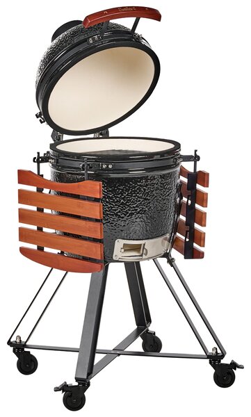 Faszén grill KAMADO Kerámia Fekete