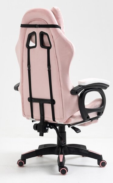 JAKS Rózsaszín gamer szék műbőr Student