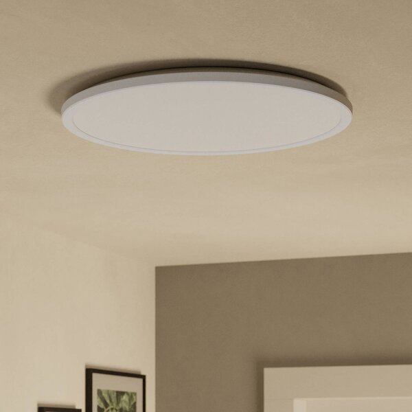 EGLO connect LED-es mennyezeti lámpa Rovito-Z, fehér, Ø 50 cm, dimmelhető, Fehér / opál, Nappali / Étkező, Műanyag