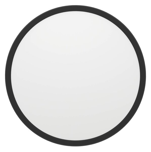 EGLO connect LED-es mennyezeti lámpa Rovito-Z, fekete, Ø 30 cm, dimmelhető, Fekete, Nappali / Étkező, Műanyag