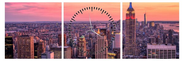 Kép - New York (órával) (90x30 cm)