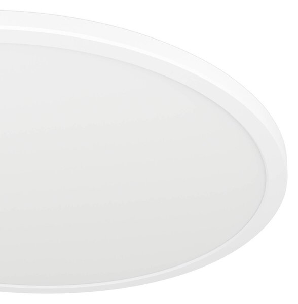 EGLO connect LED-es mennyezeti lámpa Rovito-Z, fehér, Ø 50 cm, dimmelhető, Fehér / opál, Nappali / Étkező, Műanyag