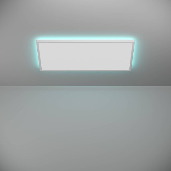 EGLO connect LED-es mennyezeti lámpa Rovito-Z, fehér, 57 x 30 cm, dimmelhető, Fehér / opál, Nappali / Étkező, Műanyag