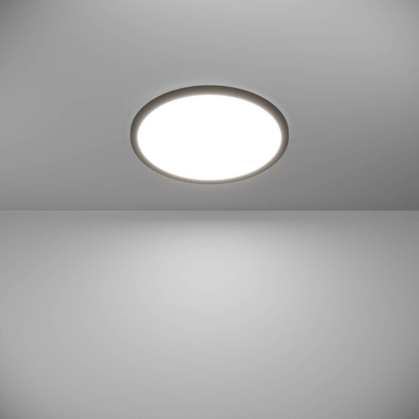 EGLO connect LED-es mennyezeti lámpa Rovito-Z, fekete, Ø 39 cm, dimmelhető, Fekete, Nappali / Étkező, Műanyag