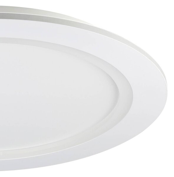 EGLO connect LED mennyezeti lámpa Padrogiano-Z, Ø 60 cm, fehér, dimmelhető, Fehér / opál, Nappali / Étkező, fém, Modern