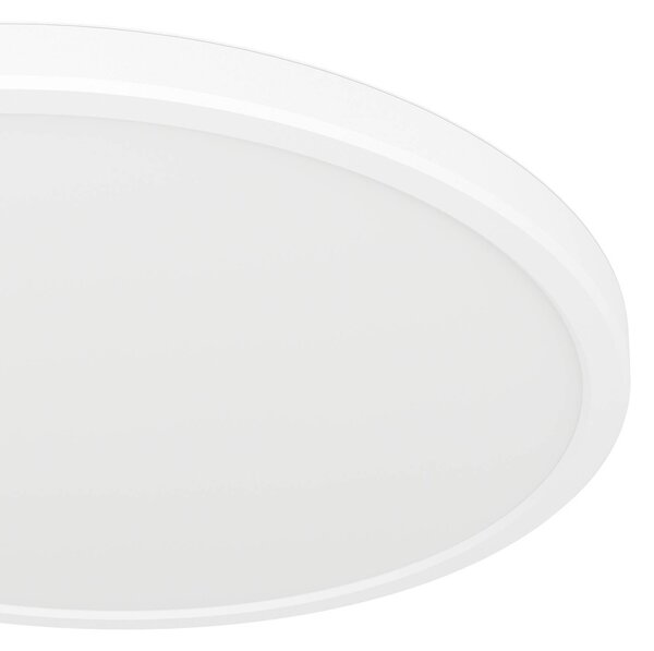 EGLO connect LED-es mennyezeti lámpa Rovito-Z, fehér, Ø 30 cm, dimmelhető, Fehér / opál, Nappali / Étkező, Műanyag