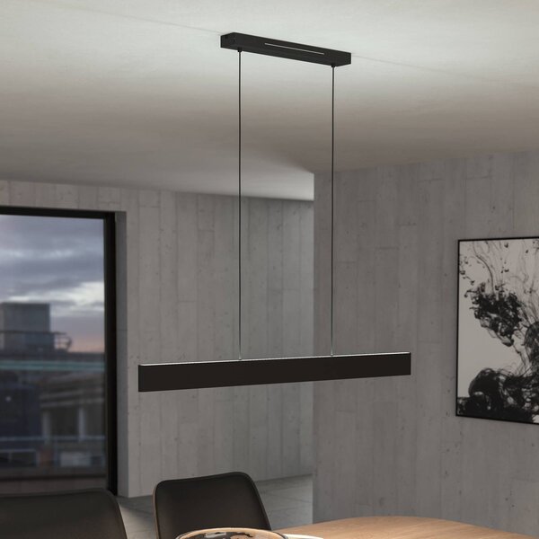 EGLO connect LED-es függesztett lámpa Andreas-Z, fekete, acél, dimmelhető, Fekete, Nappali / Étkező, fém, Modern