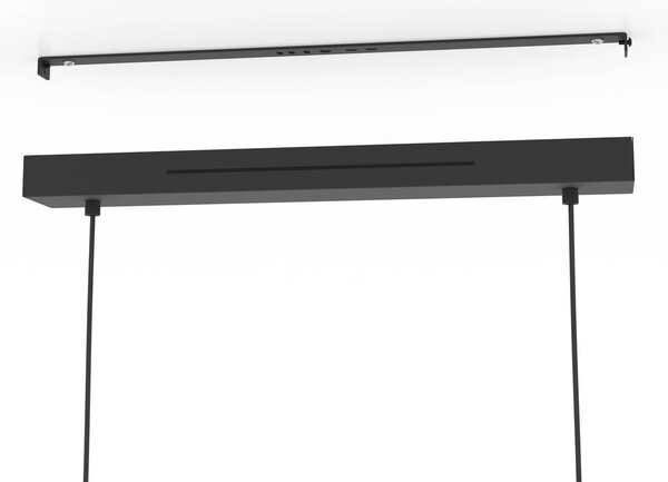 EGLO connect LED-es függesztett lámpa Andreas-Z, fekete, acél, dimmelhető, Fekete, Nappali / Étkező, fém, Modern