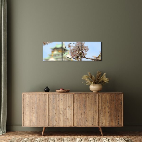 Kép - Sakura (órával) (90x30 cm)