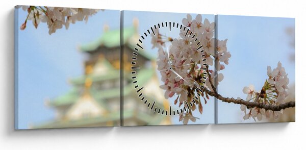 Kép - Sakura (órával) (90x30 cm)