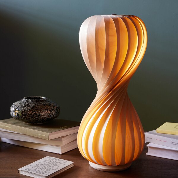 TR7 asztali lámpa, nyírfa, 68 cm magas, E27 – Tom Rossau