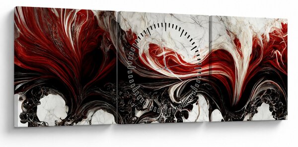 Kép - Modern absztrakció (órával) (90x30 cm)