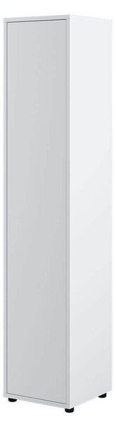 Könyvespolc Concept Pro Lenart IV, Zárt, Ajtókkal, Laminált forgácslap, 218x45x46cm, Fehér