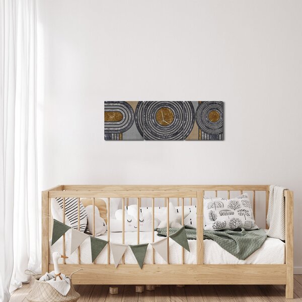 Kép - Dekoratív minták (órával) (90x30 cm)