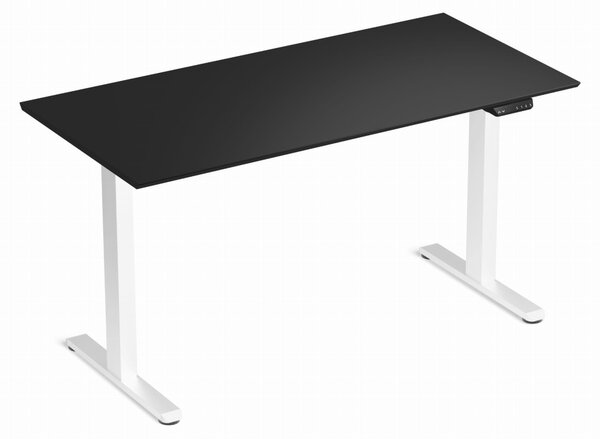 Elektromosan állítható magasságú íróasztal 138x67cm fekete / fehér | LVN System Control Flex+