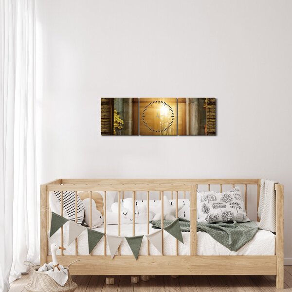 Kép - A kapu az erdőben (órával) (90x30 cm)