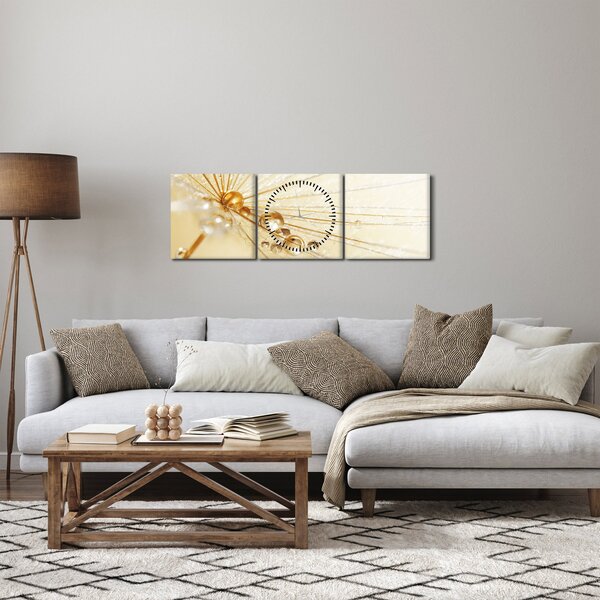 Kép - Makro fotó pitypangról (órával) (90x30 cm)