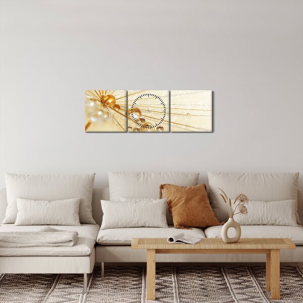 Kép - Makro fotó pitypangról (órával) (90x30 cm)