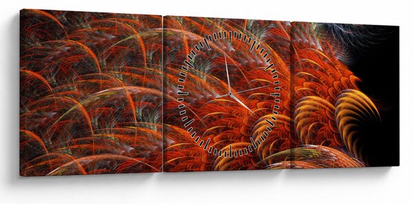 Kép - Absztrakt toll utánzat (órával) (90x30 cm)