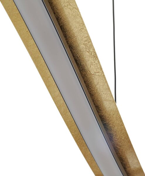 Lucande LED lógó világítás Alevia, fekete/arany, CCT, dimmelhető, Sárgaréz / arany, Nappali / Étkező, fém, Dizájn
