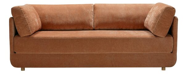 Narancssárga kinyitható kanapé 214 cm Stiny - Sits
