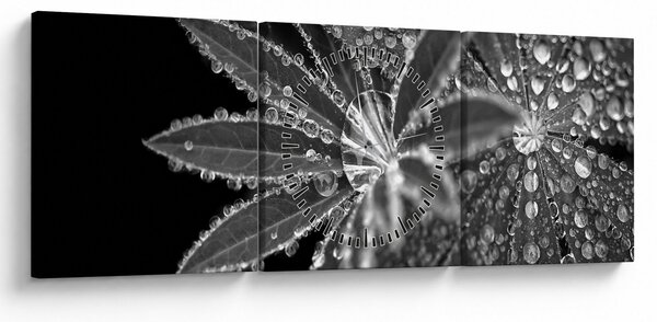 Kép - Cseppek (órával) (90x30 cm)