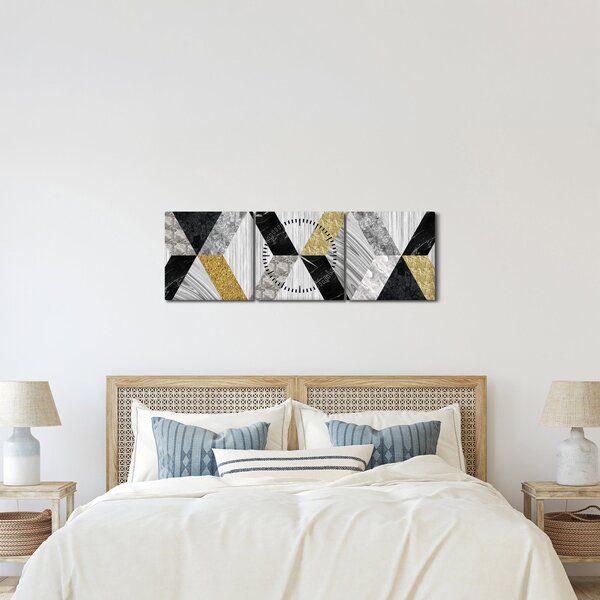 Kép - Texturált dekoráció (órával) (90x30 cm)