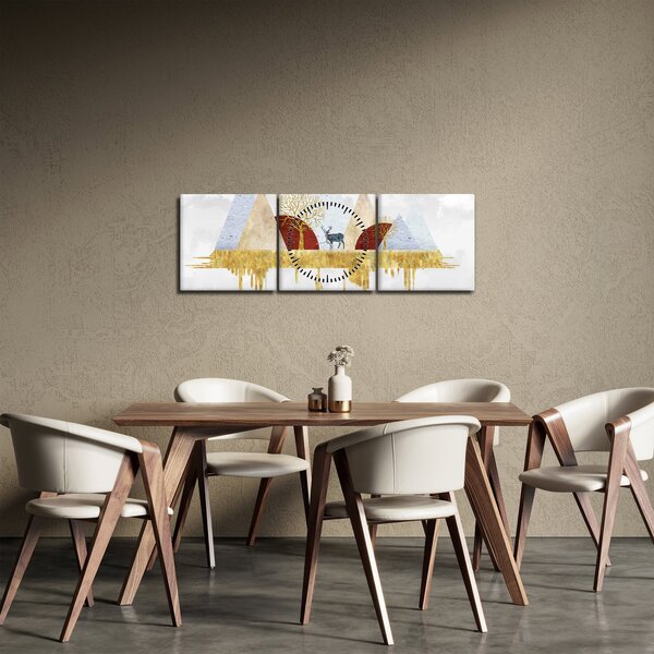 Kép - Dekoráció (órával) (90x30 cm)