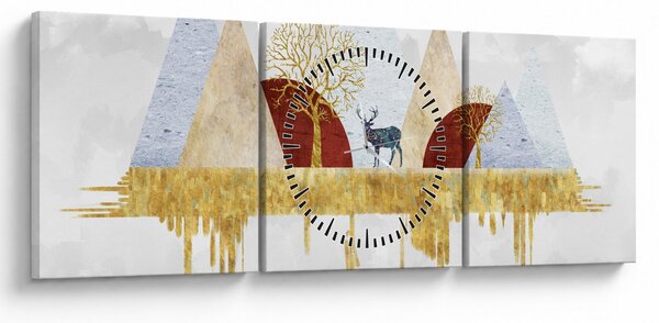 Kép - Dekoráció (órával) (90x30 cm)