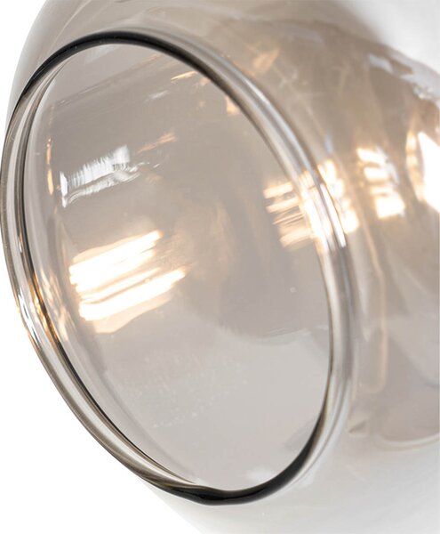 Okos mennyezeti spotlámpa fekete füstüveggel, ovális, 3 db Wifi P45 - Zuzanna
