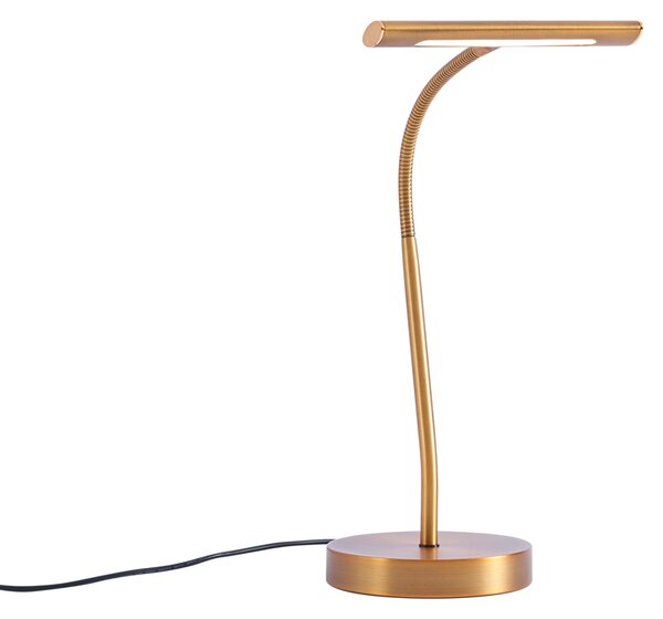 Art Deco asztali lámpa bronz LED-del - Tableau